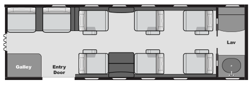 Embraer-Phenom-300E-N662JM-Arizona-Private-Jet-Charter-Floorplan